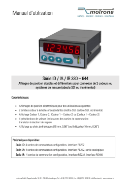 Motrona ID644 Manuel du propriétaire