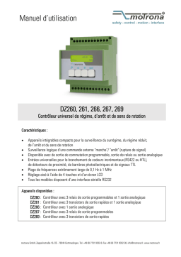 Motrona DZ267 Manuel du propriétaire