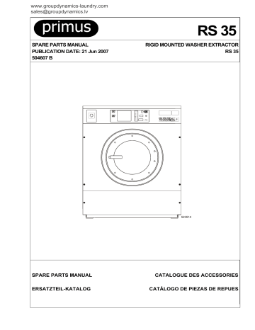Primus / Lavamac RS35 Manuel utilisateur | Fixfr