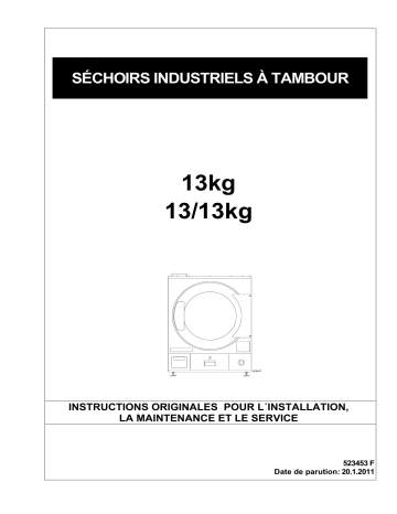 LSD300 | TAMS13 | T1313 | Primus / Lavamac LSMS13 Installation manuel | Fixfr