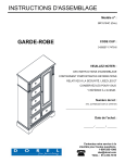 Dorel Home BR15184C Linden Chifforobe  Manuel utilisateur