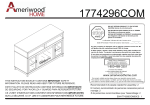 Dorel Home 1774296COM Carver Electric Fireplace TV Stand Manuel utilisateur