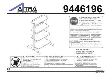 Dorel Home 9446196 Metropolis Bookcase Manuel utilisateur | Fixfr