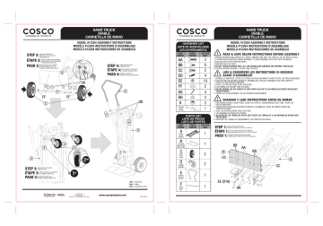 Dorel Home 12204ASB1E COSCO 2-in-1 Hybrid Handtruck Manuel utilisateur | Fixfr