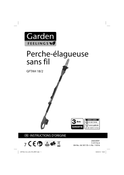 GARDENFEELINGS GFTAH 18/2 Cl Pole-Mounted Powered Pruner Mode d'emploi