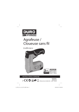 Duro Pro D-ATN 3,6 Li Cordless Tacker Mode d'emploi