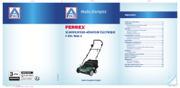 Ferrex F-EVL 1536-2 Electric Scarifier-Lawn Aerat. Mode d'emploi