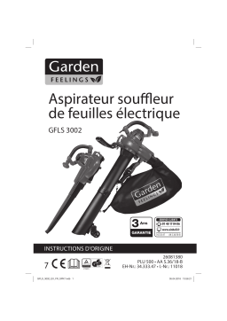 GARDENFEELINGS GFLS 3002 Electric Leaf Vacuum Mode d'emploi