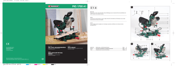 Parkside PKS 1700 A1 (CH) Sliding Mitre Saw Mode d'emploi | Fixfr