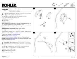 Kohler K-27129-CP Occasion™ Wall-mount handshower holder Guide d'installation