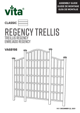 Vita VA68198 95 " in. x 107" in. Regency, Vinyl Trellis, White Mode d'emploi