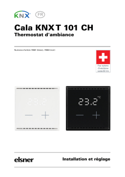 elsner elektronik Cala KNX T 101 CH Manuel utilisateur