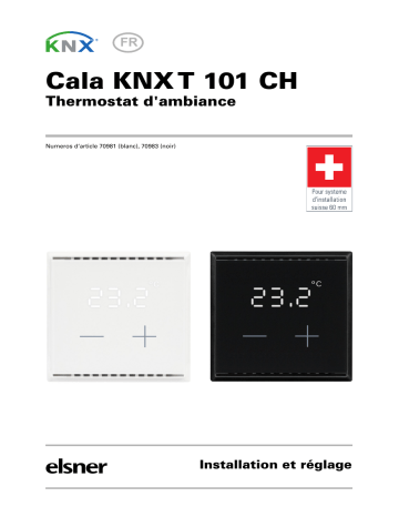 elsner elektronik Cala KNX T 101 CH Manuel utilisateur | Fixfr
