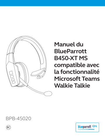 B450-XT MS | BlueParrott B450-XT BPB-45020 Manuel utilisateur | Fixfr