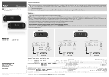 AKO Trapped person alarm AKO-55323/55123/55120 Manuel utilisateur | Fixfr