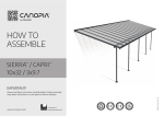 Canopia by Palram 705341 Sierra 10 ft. x 32 ft. Gray/Bronze Aluminum Patio Cover Mode d'emploi