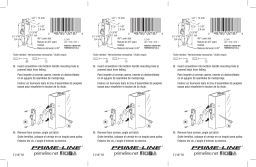 Prime-Line E 2187 45 Degree, Stainless Steel, Round Face Mortise Lock Mode d'emploi