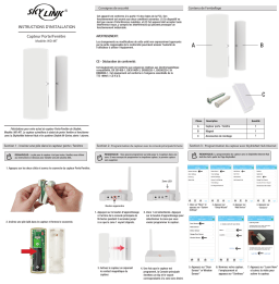 SkyLink WD-MT Door/Window Sensor Manuel utilisateur