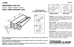 Prime-Line U 9825 Extruded Aluminum, White, Cam Action Lock Mode d'emploi