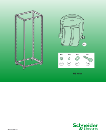 Schneider Electric 4 casters double roller Manuel utilisateur | Fixfr