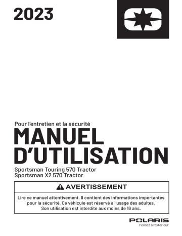 ATV or Youth Touring 570 Tractor / X2 570 Tractor 2023 Manuel du propriétaire | Fixfr