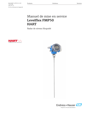 Endres+Hauser Levelflex FMP50 HART Mode d'emploi | Fixfr