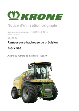 Krone BA BiG X 980 (BX404-40) Mode d'emploi