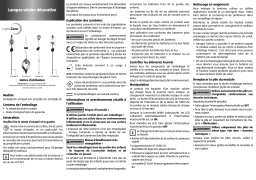 LightZone GT-DLBB-01,GT-DLBG-01,GT-DLBR-01,GT-DLHM-01,GT-DLHF-01,GT-DLMP-01,GT-DLMF-01,GT-DLMC-01,GT-DLBIP-01,GT-DLBIG-01,GT-DLDF-01 Solar Deco Light Manuel utilisateur