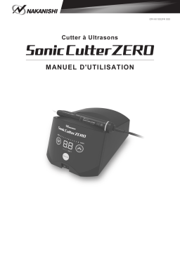 Nakanishi Sonic Cutter ZERO Set Manuel du propriétaire