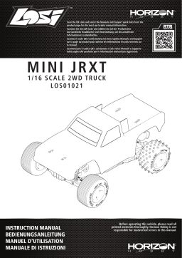 Losi LOS01021 1/16 Mini JRXT Brushed 2WD Limited Edition Racing Monster Truck RTR Manuel du propriétaire