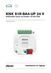 elsner elektronik KNX S1R-BA4-UP 24 V Manuel utilisateur