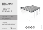 Canopia by Palram 705337 Sierra 10 ft. x 28 ft. Gray/Bronze Aluminum Patio Cover Mode d'emploi