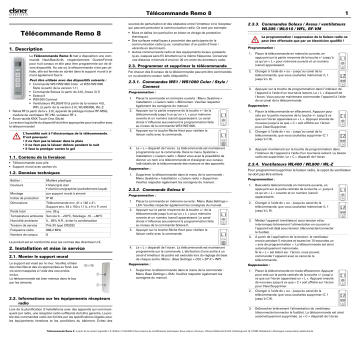 elsner elektronik Remo 8 Manuel utilisateur | Fixfr