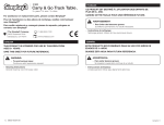 Simplay3 218020-01 Carry and Go Activity Table Mode d'emploi