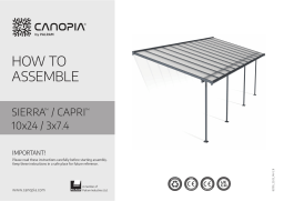 Canopia by Palram 705334 Sierra 10 ft. x 24 ft. Gray/Bronze Aluminum Patio Cover Mode d'emploi