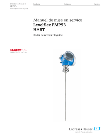 Endres+Hauser Levelflex FMP53 HART Mode d'emploi | Fixfr