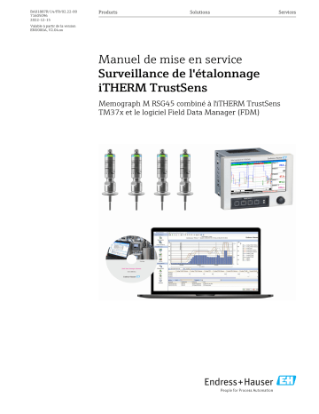 Endres+Hauser iTHERM TrustSens Mode d'emploi | Fixfr