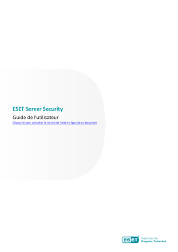 ESET Server Security for Windows Server (File Security) 10.0 Manuel du propriétaire