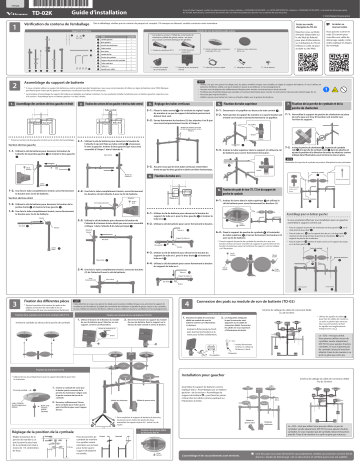 Roland TD-02K V-Drums Guide d'installation | Fixfr