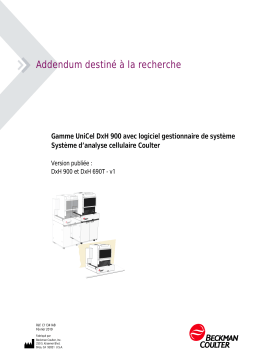 Beckman Coulter DxH 900 and DxH 690T Manuel du propriétaire