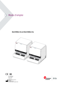 Beckman Coulter DxU 850m Iris and DxU 840m Iris Manuel du propriétaire