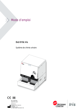 Beckman Coulter DxU 810c Iris Urine Chemistry System Manuel du propriétaire