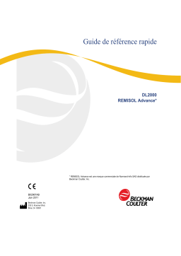 Beckman Coulter REMISOL Advance Data Manager Guide de référence