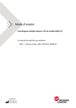 Beckman Coulter StatSpin Express 2 Manuel du propriétaire
