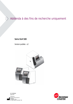 Beckman Coulter DxH 500 Series RUO Manuel du propriétaire