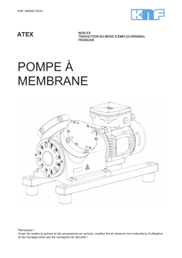 KNF N 630.1.2 Ex Pompe à membrane pour gaz Manuel utilisateur