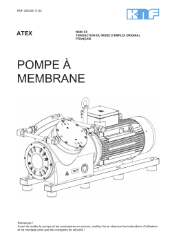 KNF N 680.1.2 Ex Pompe à membrane pour gaz Manuel utilisateur