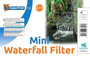 SuperFish Mini Waterfall filter Manuel du propriétaire | Fixfr