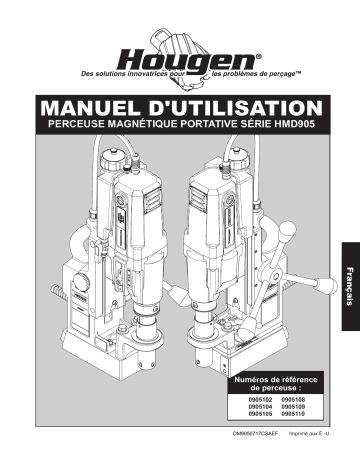 0905104 HMD905 | Hougen 0905102 HMD905 Manuel utilisateur | Fixfr