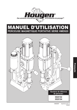 Hougen 0920104 HMD920 Manuel utilisateur